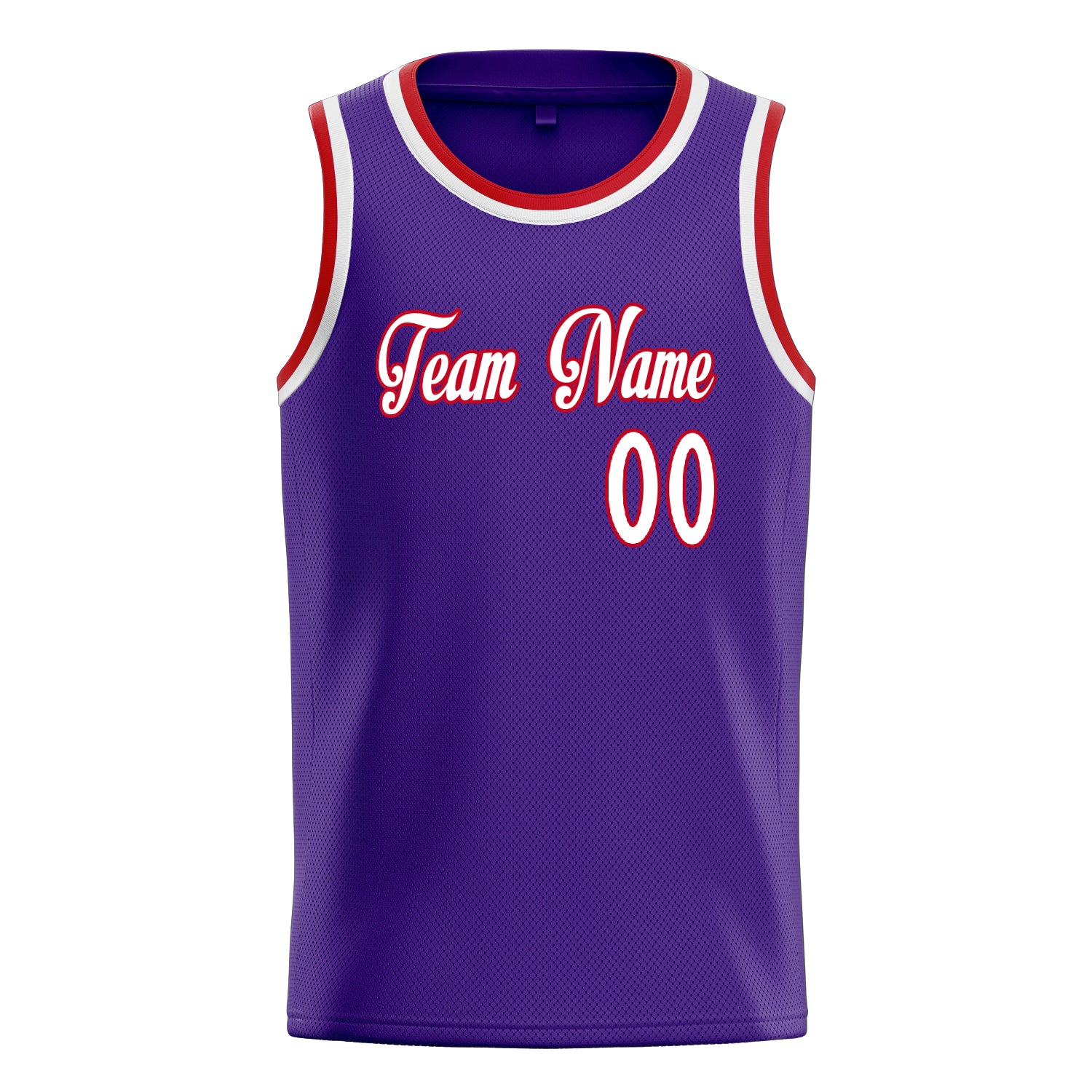 Personalized Purple & White Pinstripe Basketball Jersey