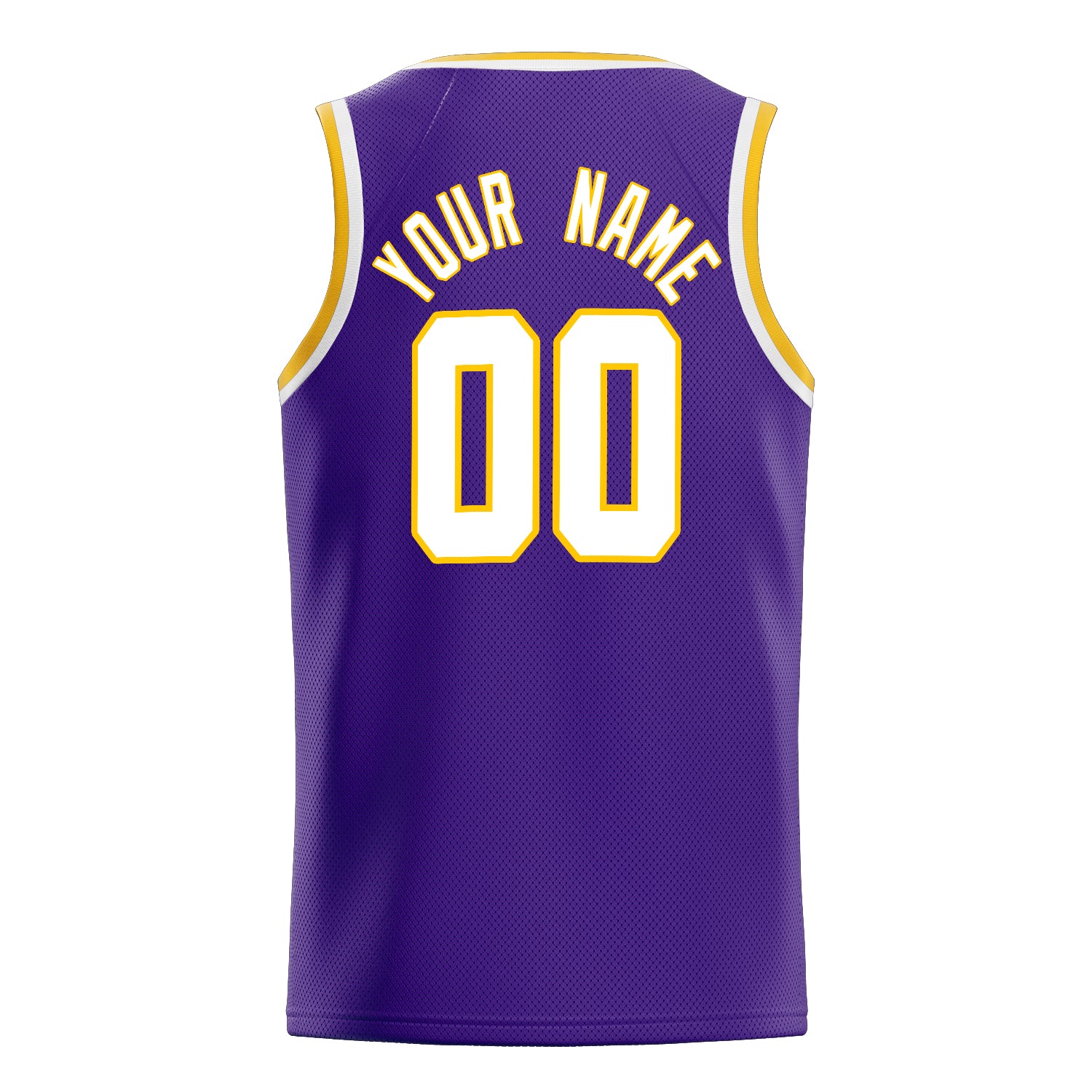 Personalized Purple & White Pinstripe Basketball Jersey