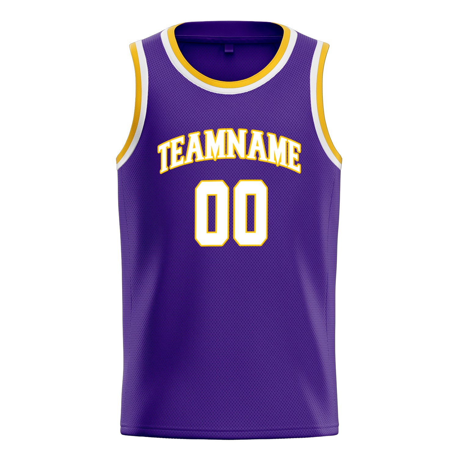 Personalized Purple & White Pinstripe Basketball Jersey