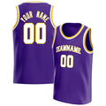 Personalized Purple & White Pinstripe Basketball Jersey