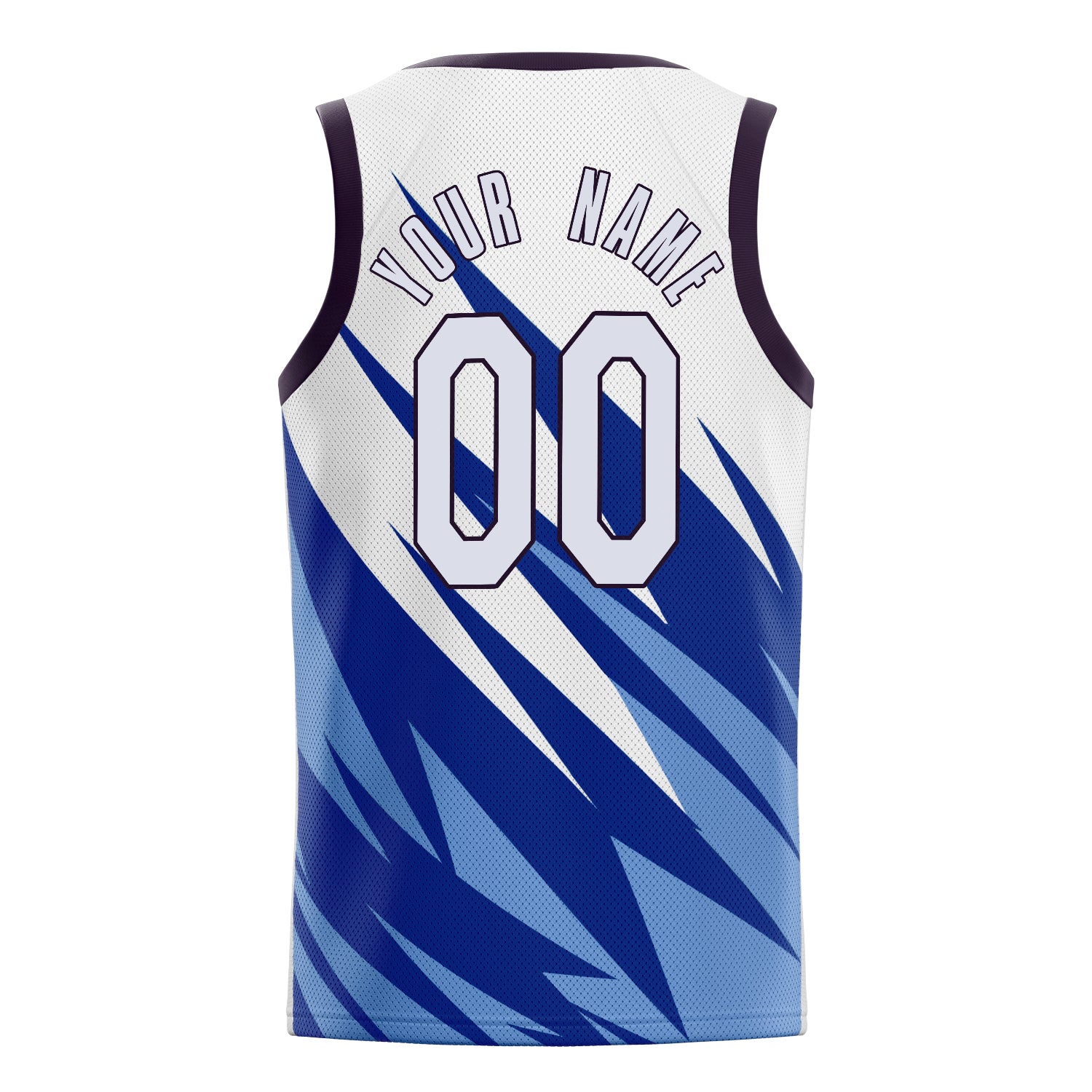 Personalized White & Black Sublimation Basketball Jersey