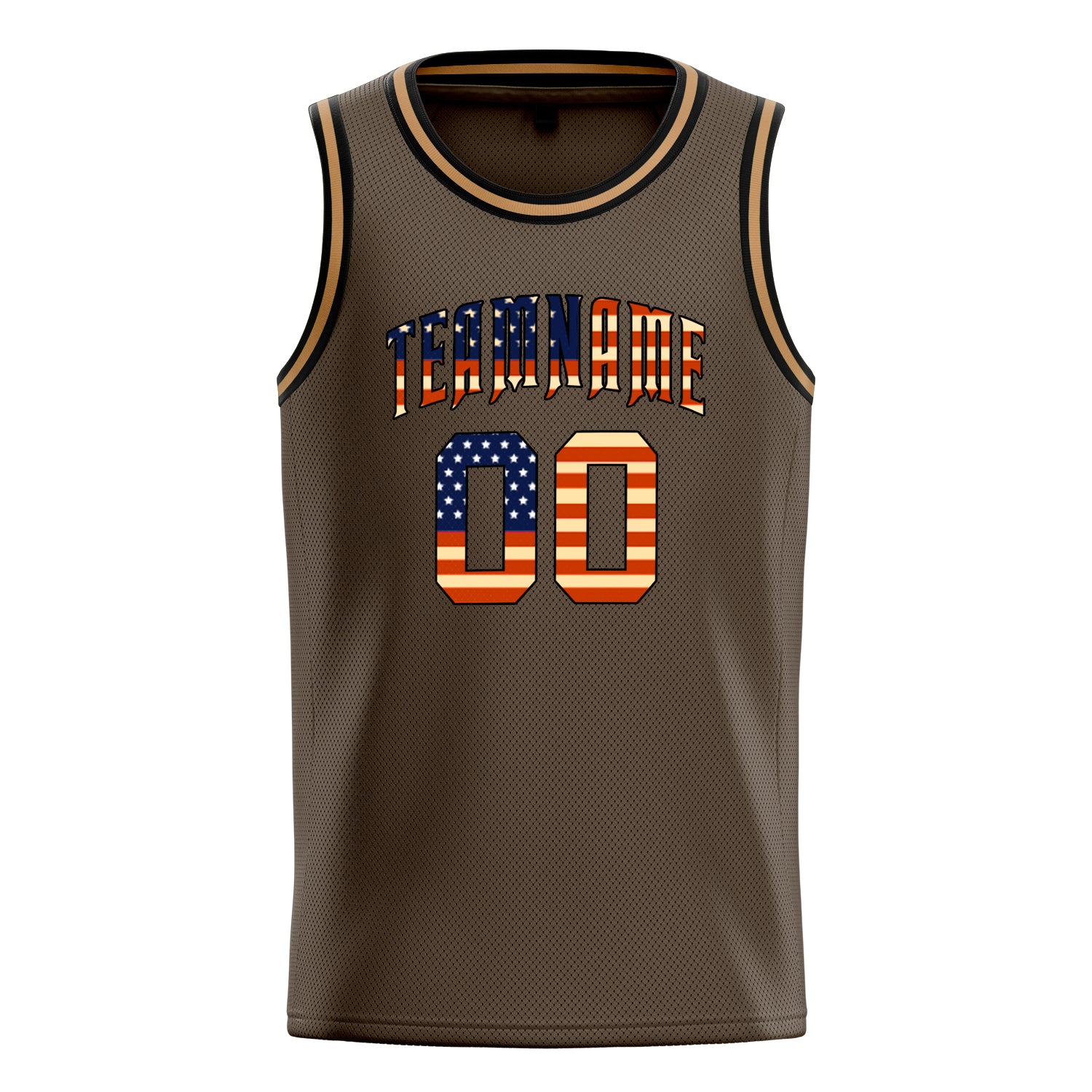 Personalized Olive & Black Solid Color Basketball Jersey