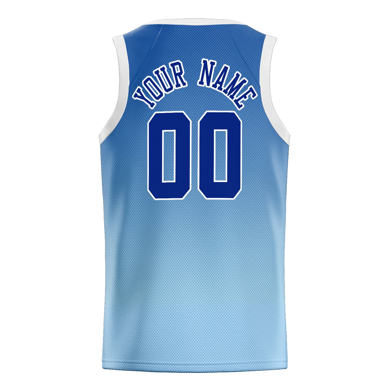 Personalized Blue & Navy Fade Basketball Jersey