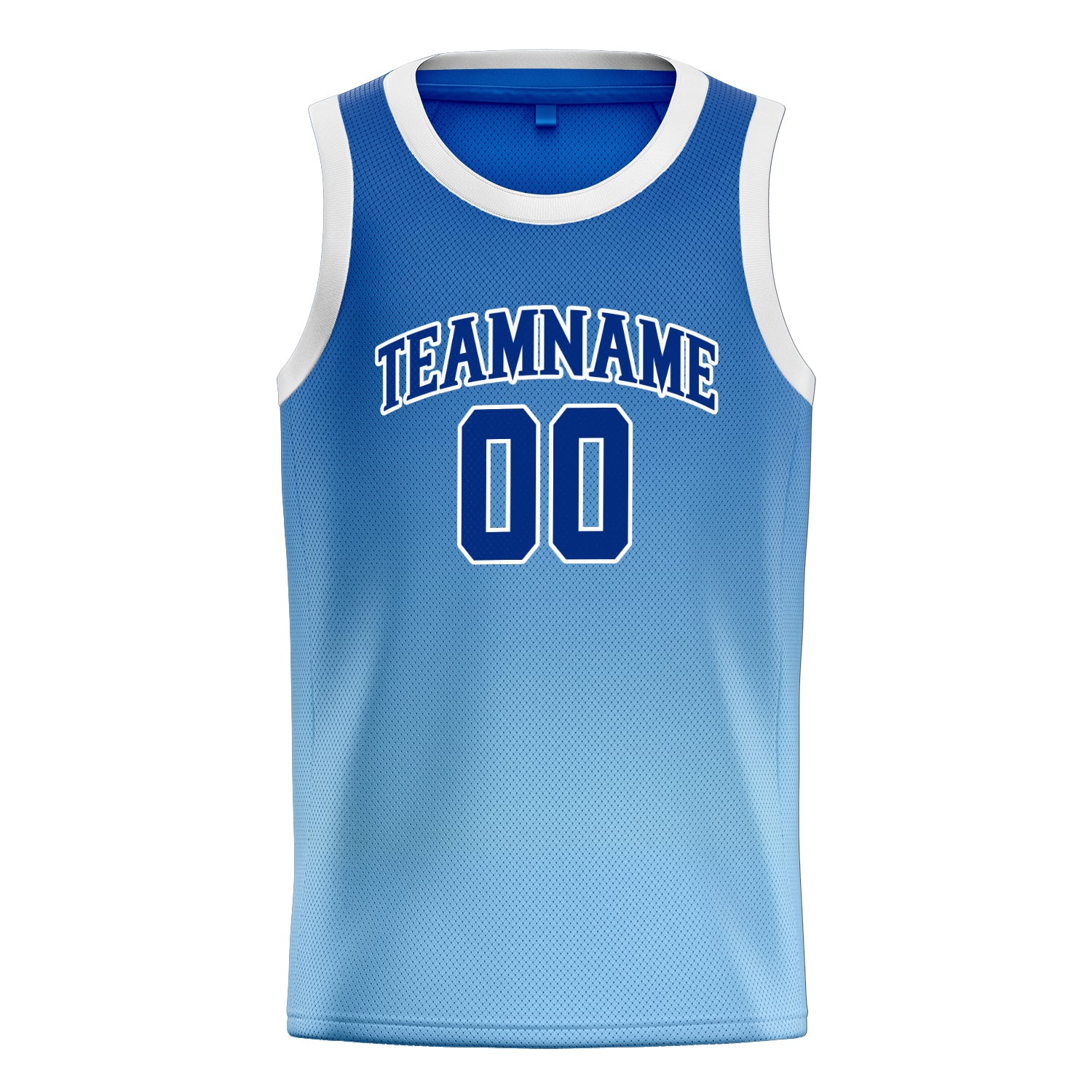 Personalized Blue & Navy Fade Basketball Jersey
