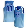 Personalized Blue & Navy Fade Basketball Jersey