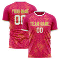 Personalized Pink & Gold Pattern Soccer Jersey