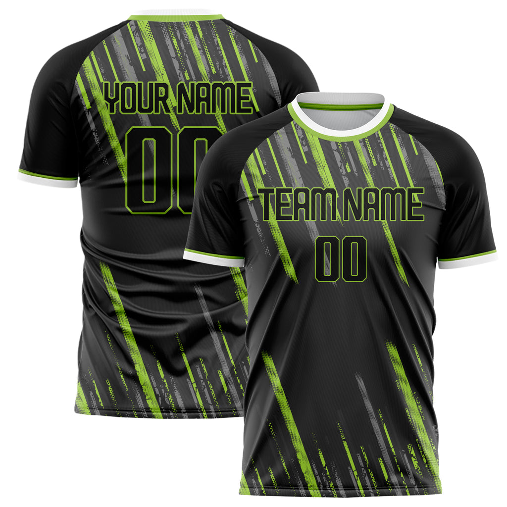 Personalized Gray & Teal Pattern Soccer Jersey