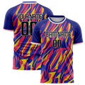 Personalized Royal & Pink Pattern Soccer Jersey