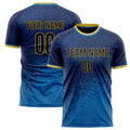 Personalized Navy & Black Pattern Soccer Jersey