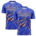 Personalized Purple & Gold Pattern Soccer Jersey