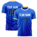 Personalized Blue & White Pattern Soccer Jersey
