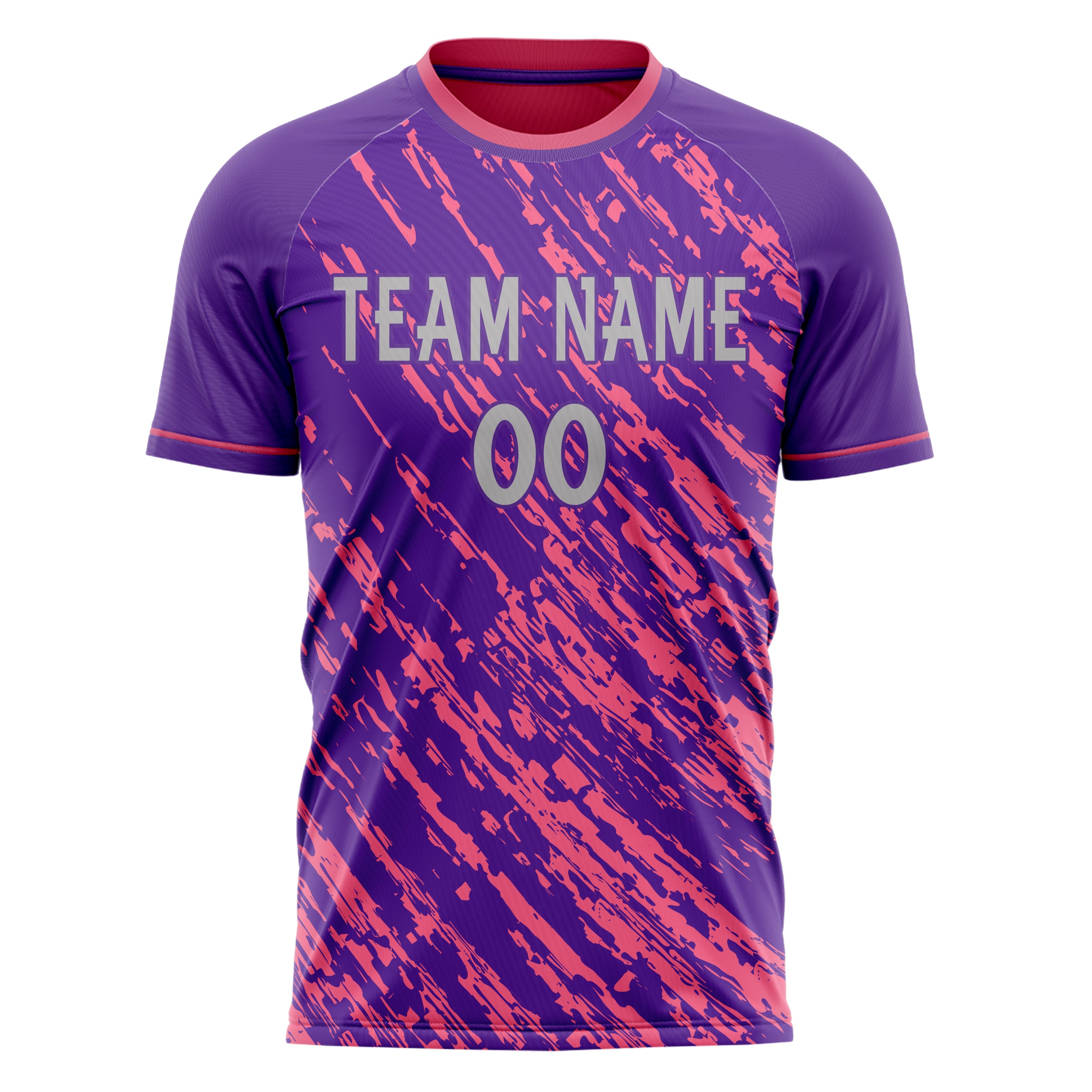 Personalized Purple & Pink Pattern Soccer Jersey