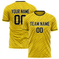 Personalized Gold & Black Pattern Soccer Jersey