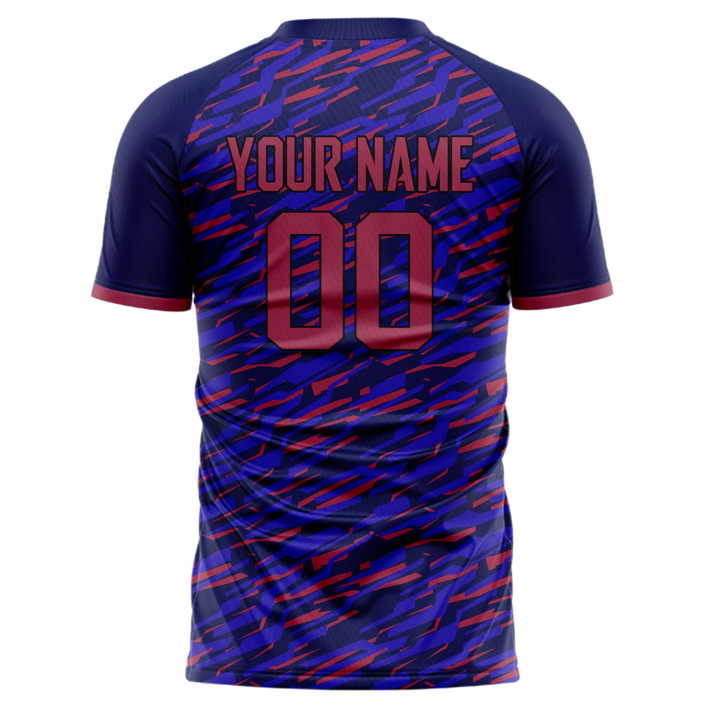 Personalized Purple & Pink Pattern Soccer Jersey