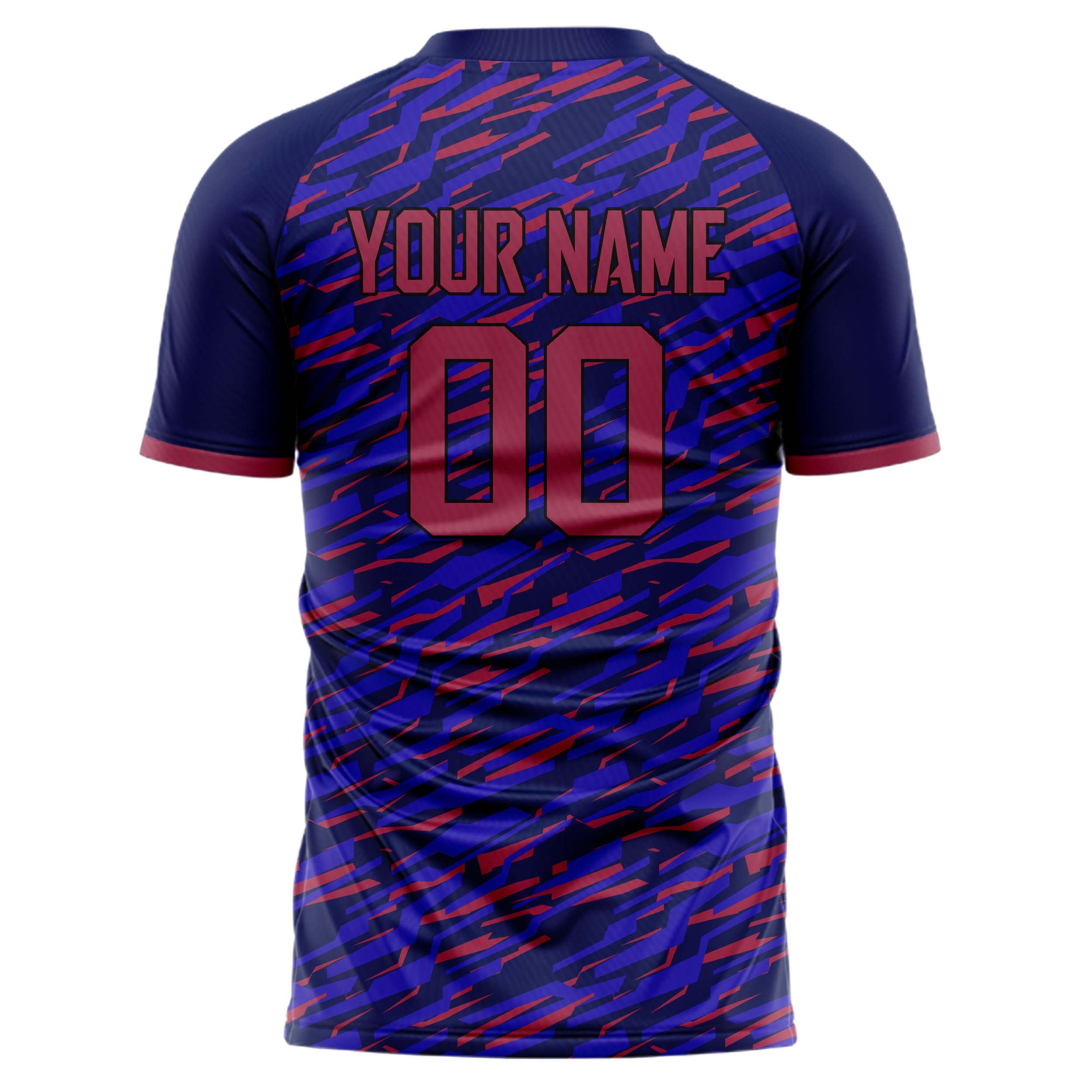 Personalized Purple & Pink Pattern Soccer Jersey