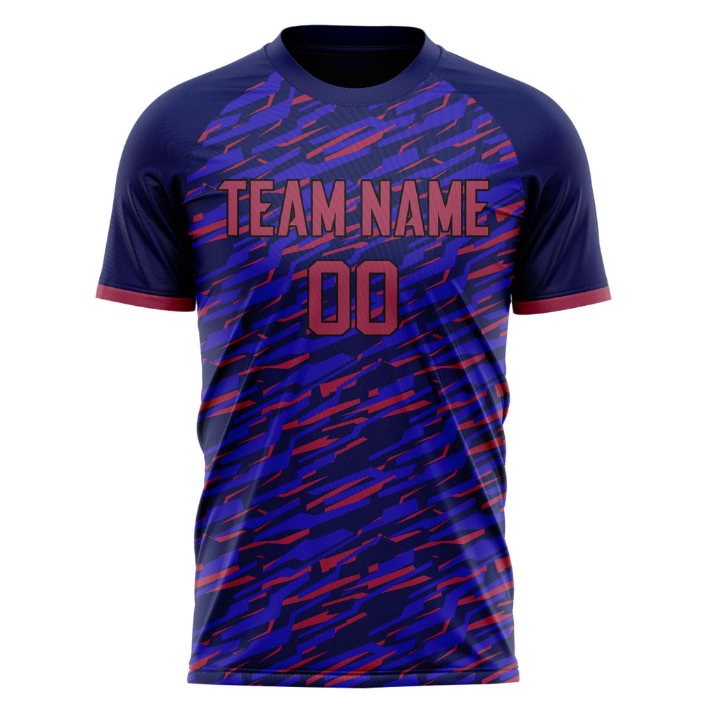 Personalized Purple & Pink Pattern Soccer Jersey