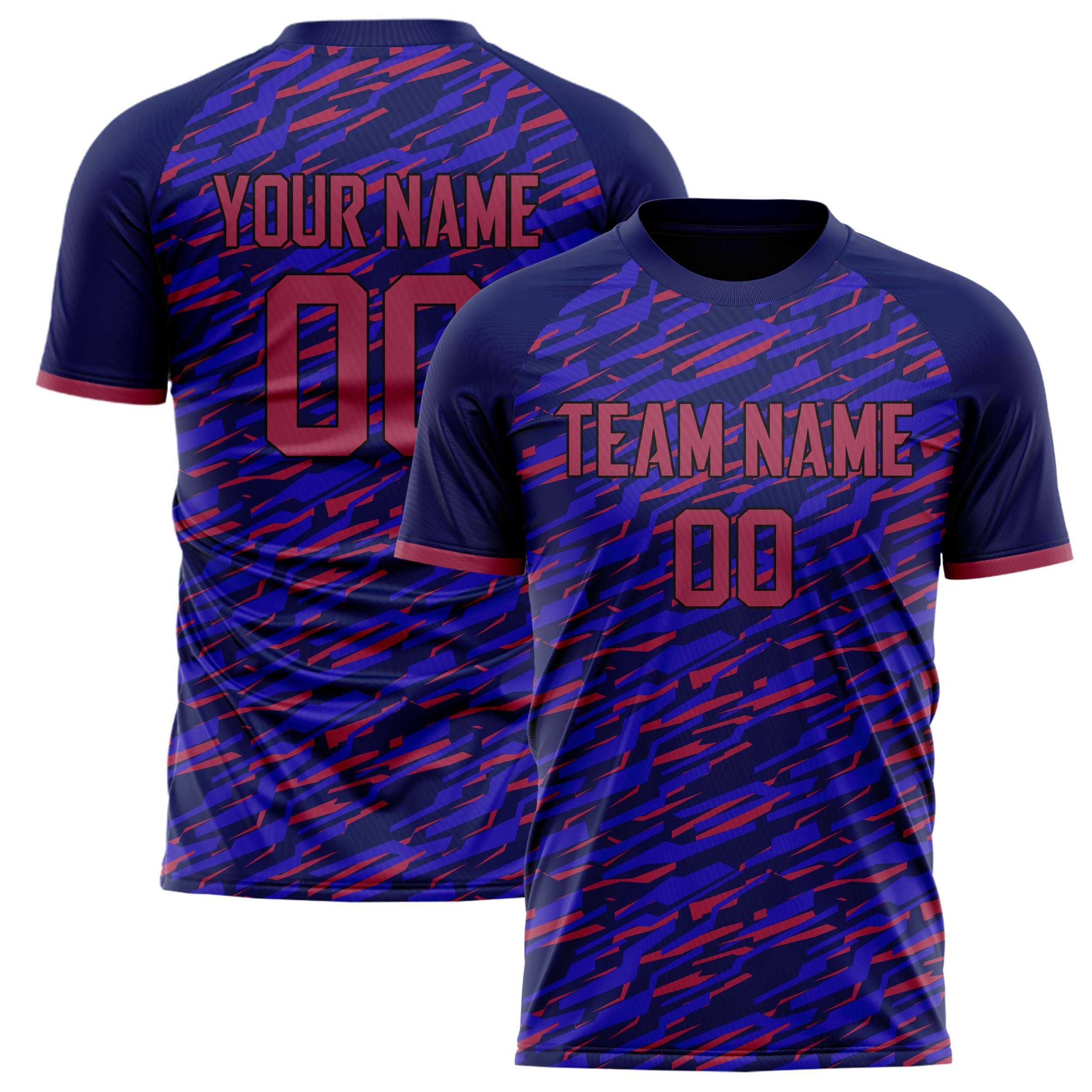 Personalized Purple & Pink Pattern Soccer Jersey