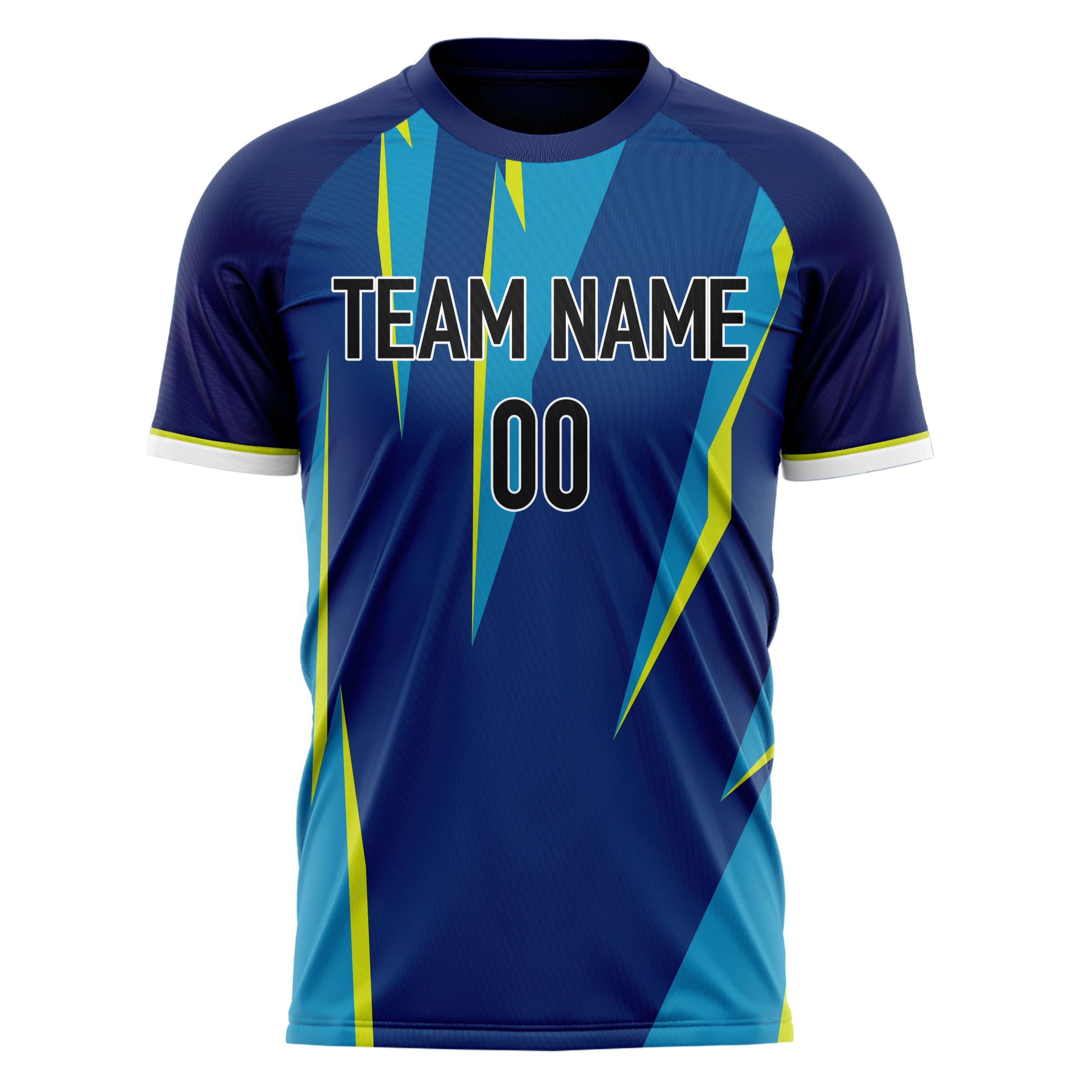 Personalized Royal & Blue Pattern Soccer Jersey