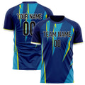 Personalized Royal & Blue Pattern Soccer Jersey