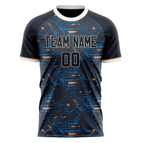 Personalized Black & White Pattern Soccer Jersey