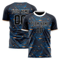 Personalized Black & White Pattern Soccer Jersey