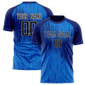 Personalized Blue & Royal Pattern Soccer Jersey