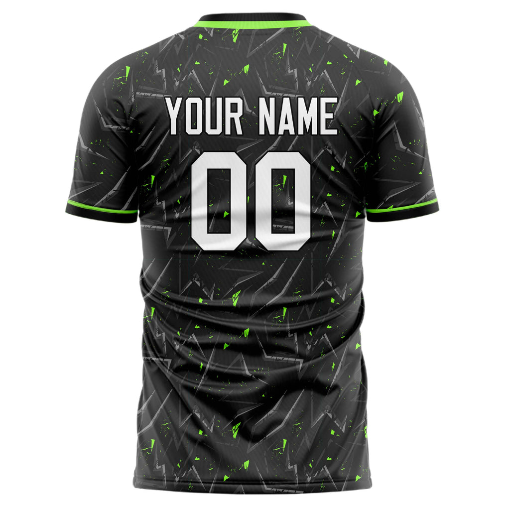 Personalized Black & White Pattern Soccer Jersey