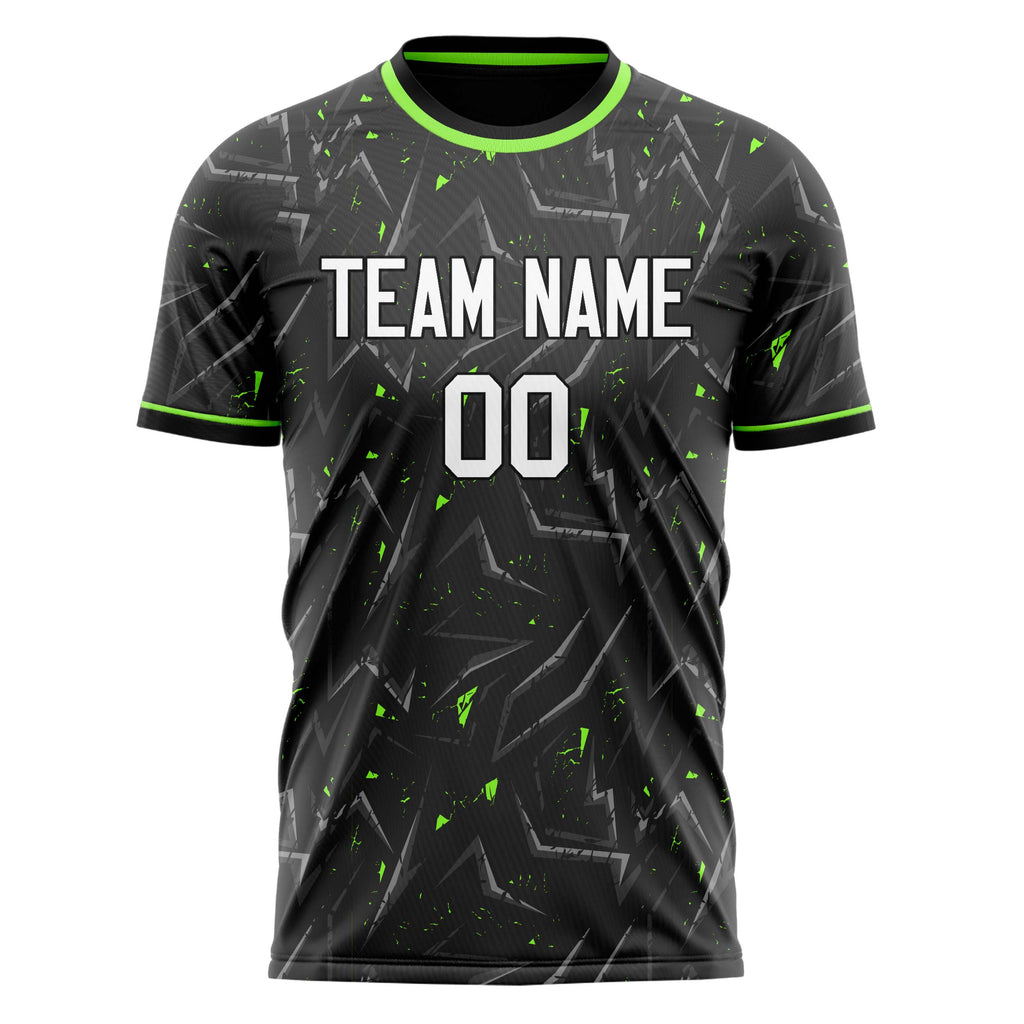 Personalized Black & White Pattern Soccer Jersey