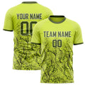 Personalized Green & Gray Pattern Soccer Jersey