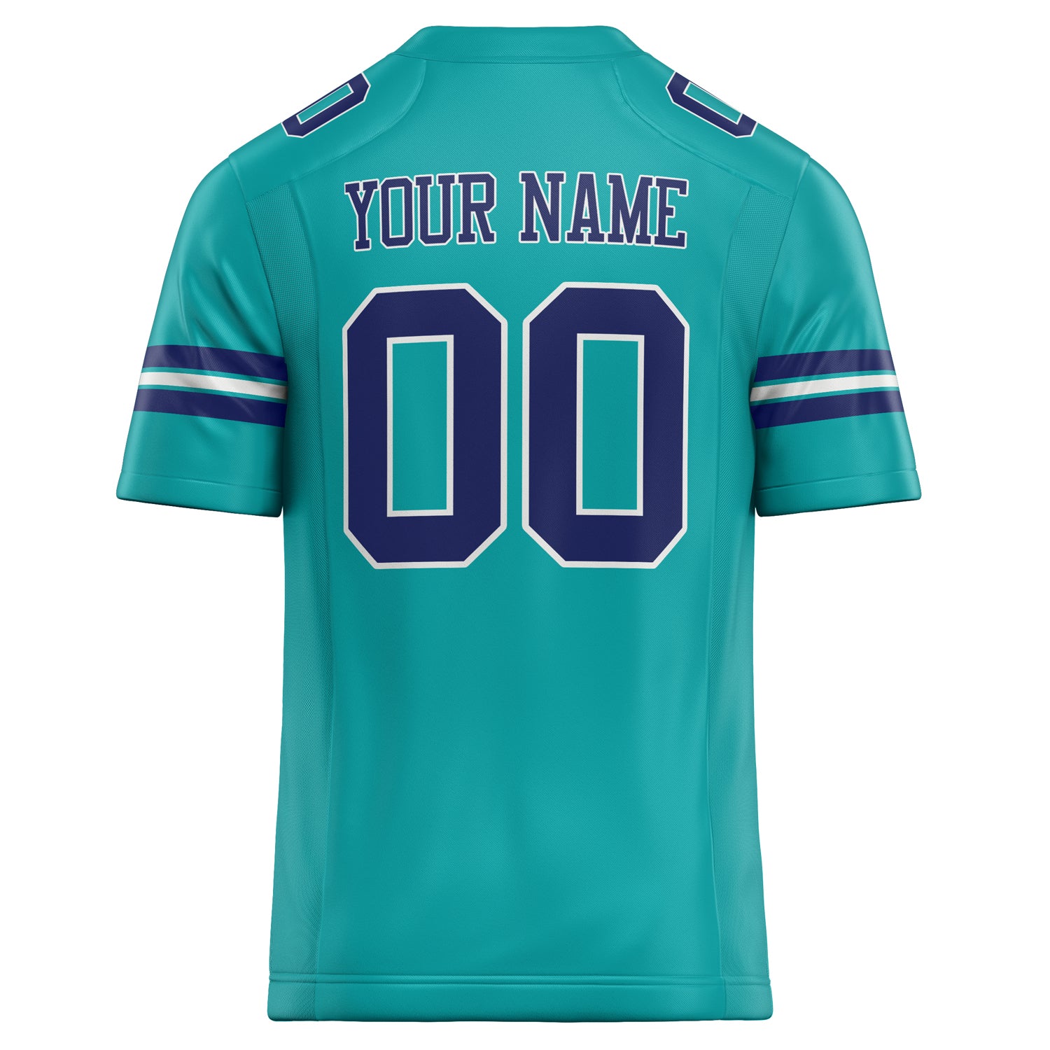 Personalized Aqua & Purple Solid Colour Football Jersey