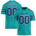 Personalized Aqua Purple Solid Colour Football Jersey FT02240730AQ002