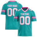 Personalized Aqua White Solid Colour Football Jersey FT02240730AQ004
