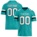 Personalized Aqua White Solid Colour Football Jersey FT02240730AQ011