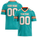 Personalized Aqua White Solid Colour Football Jersey FT02240730AQ012