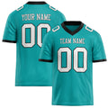 Personalized Aqua White Solid Colour Football Jersey FT02240730AQ014