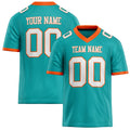 Personalized Aqua White Solid Colour Football Jersey FT02240730AQ018