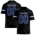 Personalized Black royal Solid Colour Football Jersey FT02240730BL023