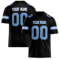 Personalized Black light blue Solid Colour Football Jersey FT02240730BL025
