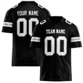 Personalized Black White Solid Colour Football Jersey FT02240730BL026