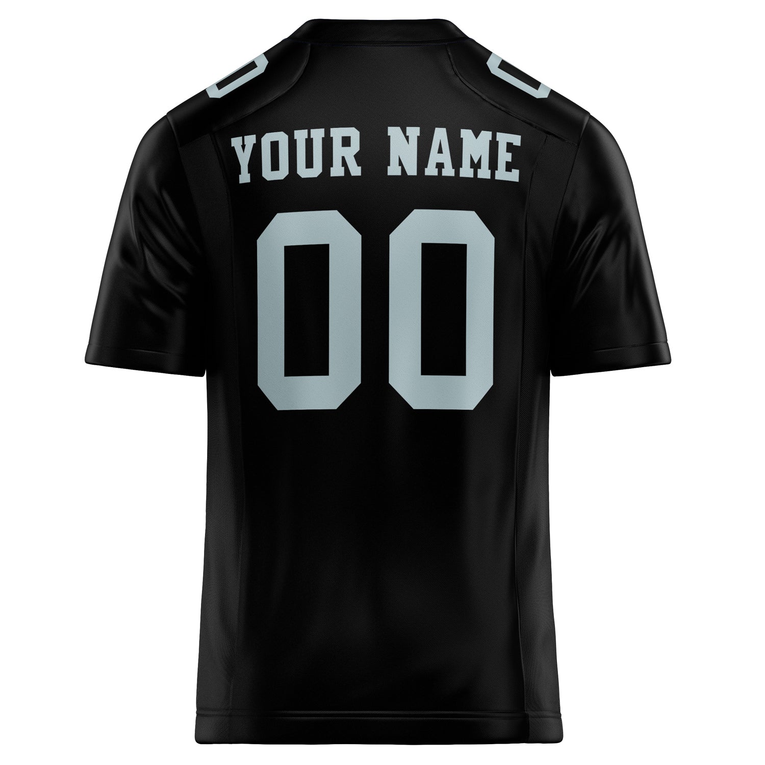 Personalized Black & gray Solid Colour Football Jersey
