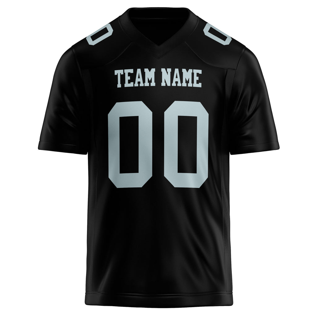 Personalized Black & gray Solid Colour Football Jersey