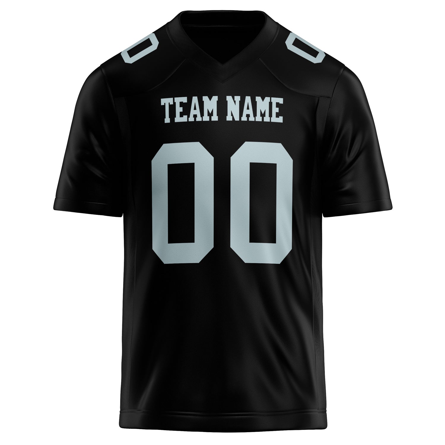 Personalized Black & gray Solid Colour Football Jersey