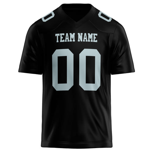 Personalized Black & gray Solid Colour Football Jersey