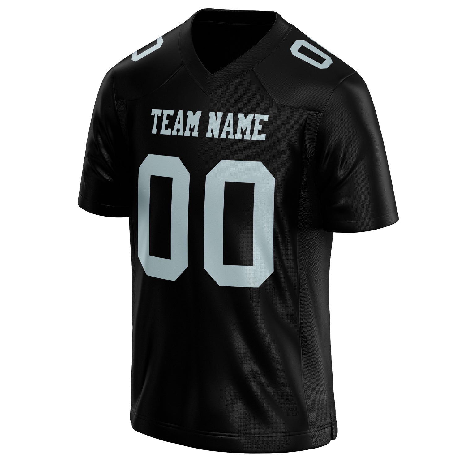 Personalized Black & gray Solid Colour Football Jersey