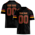 Personalized Black maroon Solid Colour Football Jersey FT02240730BL034