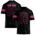 Personalized Black pink Solid Colour Football Jersey FT02240730BL039
