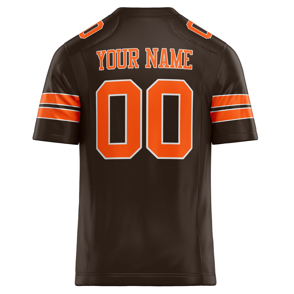 Personalized orange & Solid Colour Football Jersey