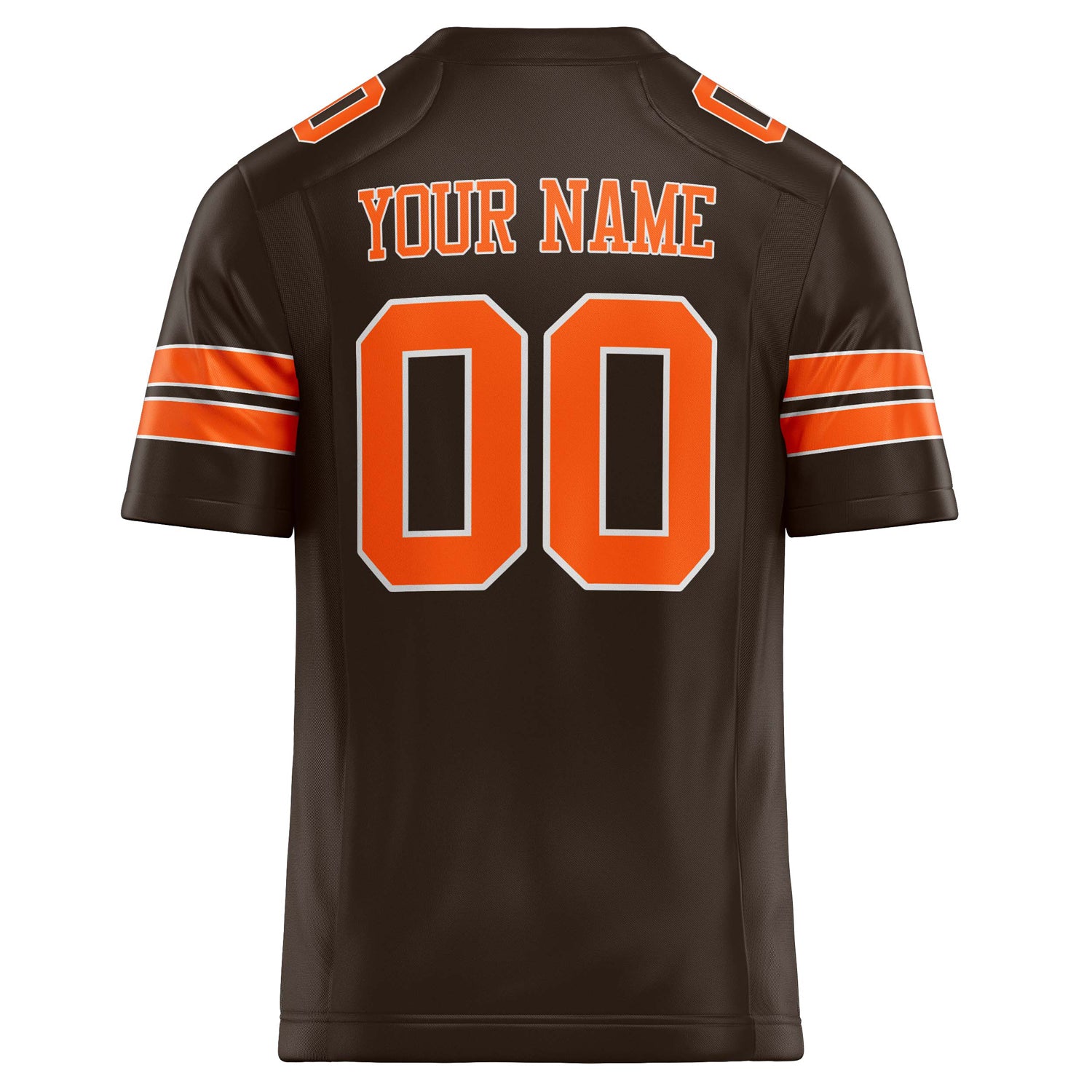 Personalized orange & Solid Colour Football Jersey