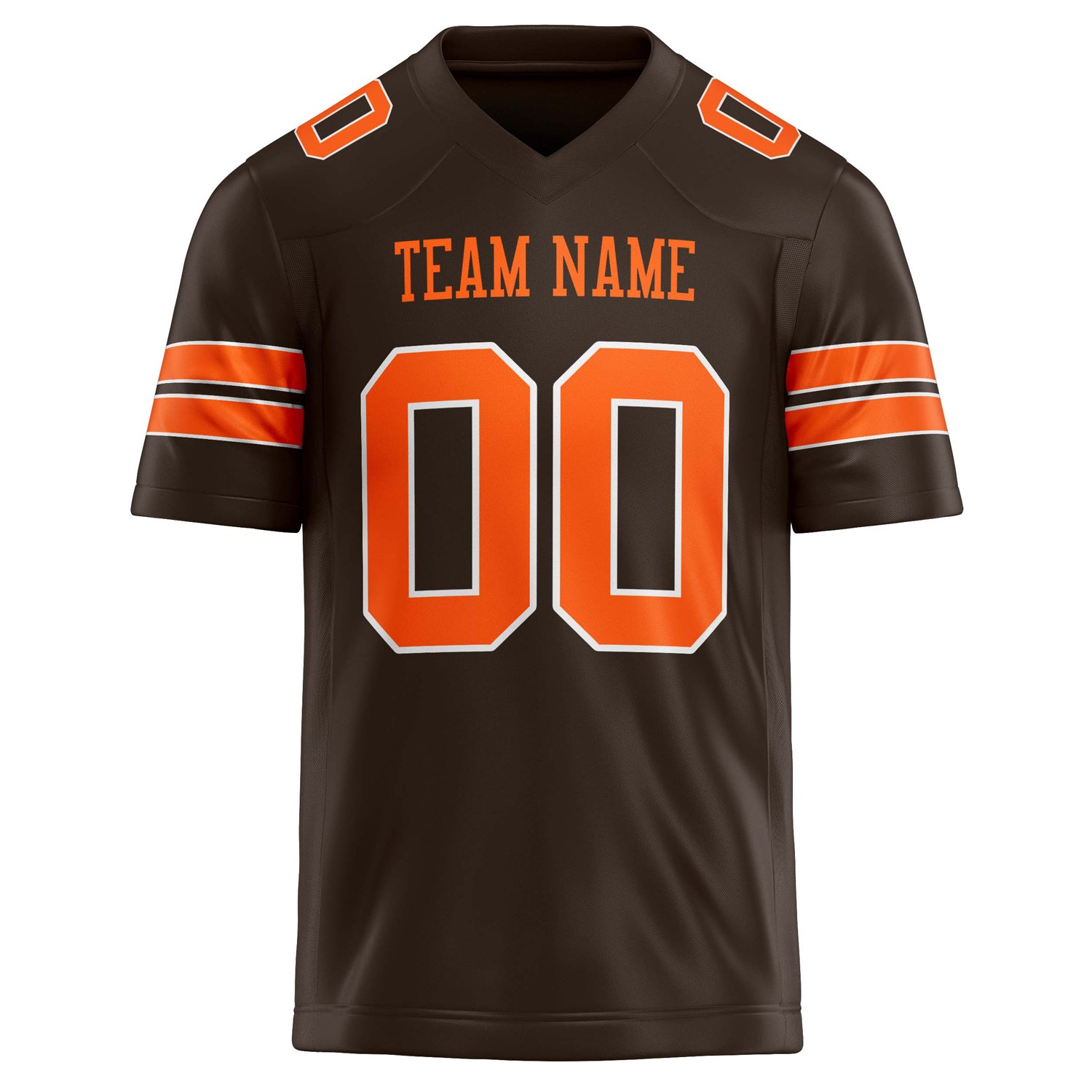 Personalized orange & Solid Colour Football Jersey
