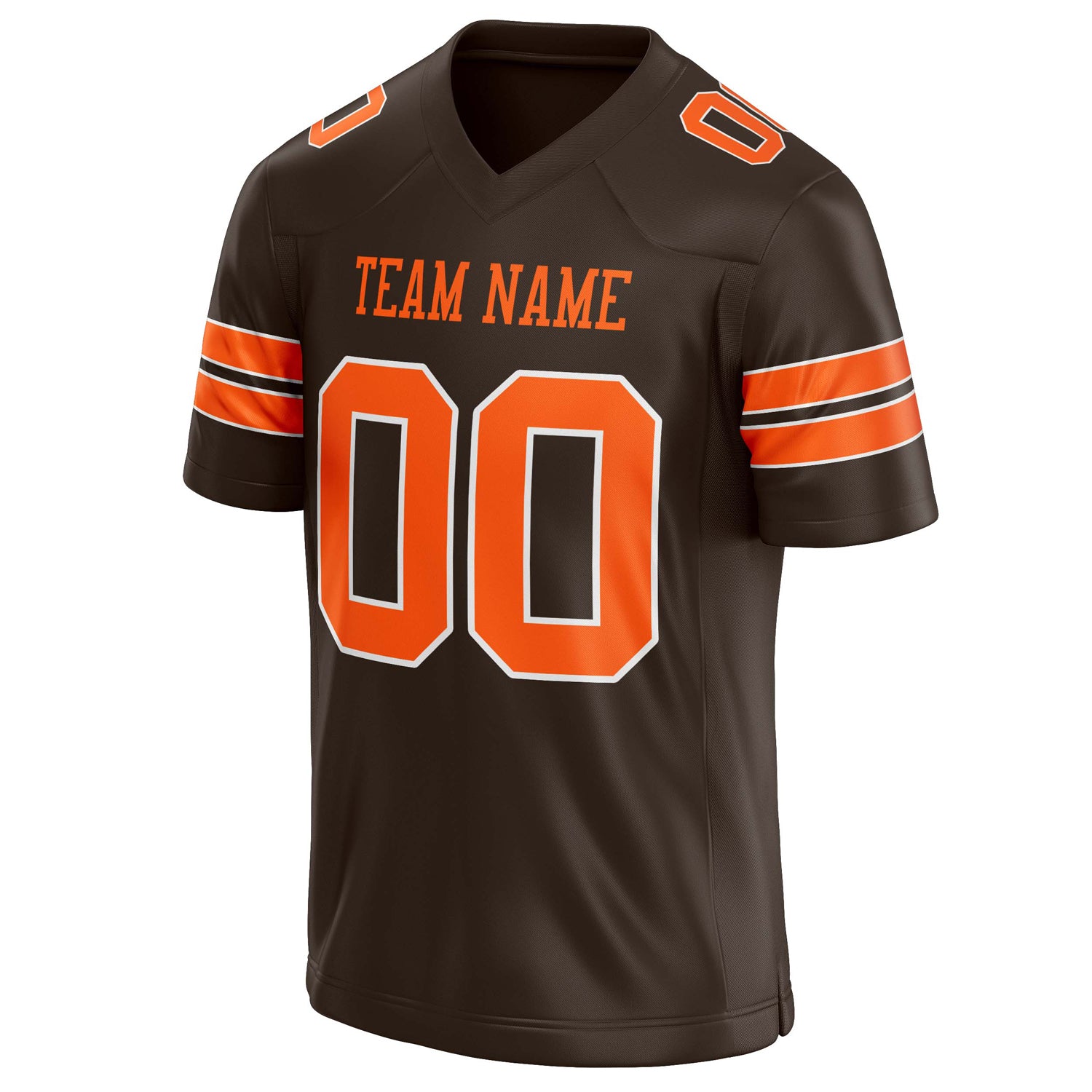 Personalized orange & Solid Colour Football Jersey